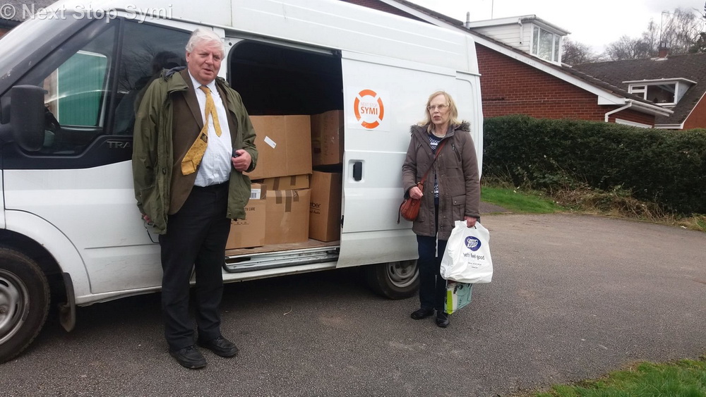Helpers from Lichfield with some of their collections