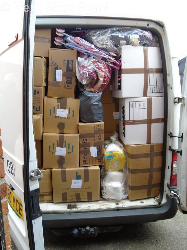 The back of the full van
