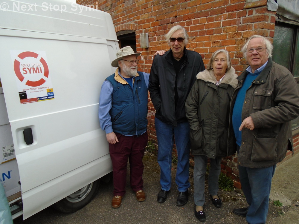 Some of the Trustees of NSS after loading the van