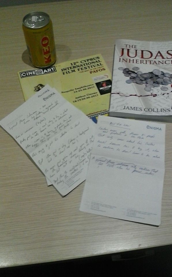 This is what a film script looks like after the first meeting (the book is here purely as an advert )