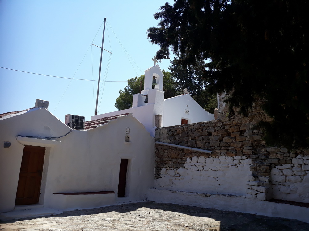 6. Behind the church (three chapels actually) is a courtyard you can rest in and find shade.