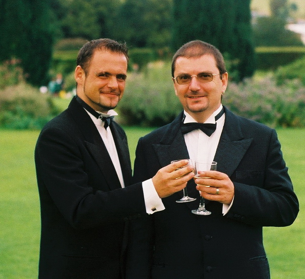 Neil and I at Glyndebourne, 2002