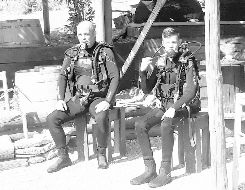 I know this wasn;t this week, it was in August a couple of years ago, neil adn Harry impersonating Symi spnoge divers photos of the past.