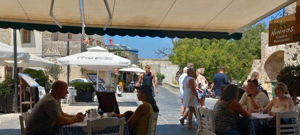 View from the lunch table.